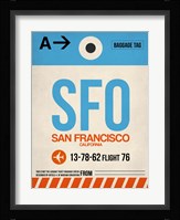 SFO San Francisco Luggage Tag 1 Fine Art Print