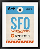 SFO San Francisco Luggage Tag 1 Fine Art Print