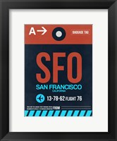 SFO San Francisco Luggage Tag 2 Fine Art Print