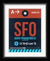 SFO San Francisco Luggage Tag 2 Fine Art Print