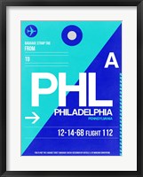 PHL Philadelphia Luggage Tag 1 Fine Art Print