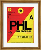 PHL Philadelphia Luggage Tag 2 Fine Art Print