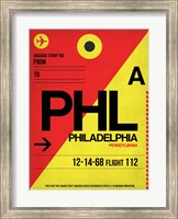 PHL Philadelphia Luggage Tag 2 Fine Art Print