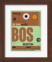 BOS Boston Luggage Tag 1 Fine Art Print