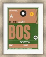 BOS Boston Luggage Tag 2 Fine Art Print