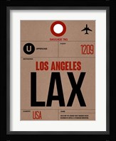 LAX Los Angeles Luggage Tag 1 Fine Art Print