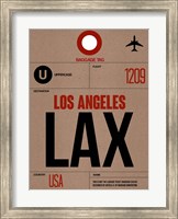 LAX Los Angeles Luggage Tag 1 Fine Art Print
