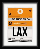 LAX Los Angeles Luggage Tag 2 Fine Art Print