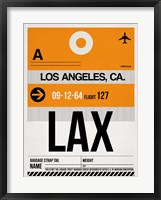 LAX Los Angeles Luggage Tag 2 Fine Art Print