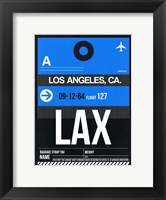LAX Los Angeles Luggage Tag 3 Fine Art Print