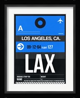 LAX Los Angeles Luggage Tag 3 Fine Art Print