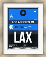 LAX Los Angeles Luggage Tag 3 Fine Art Print