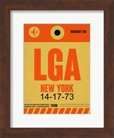 LGA New York Luggage Tag 1 Fine Art Print