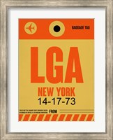 LGA New York Luggage Tag 1 Fine Art Print