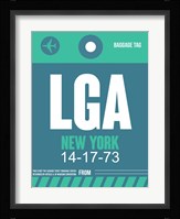 LGA New York Luggage Tag 2 Fine Art Print