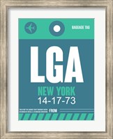 LGA New York Luggage Tag 2 Fine Art Print