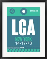 LGA New York Luggage Tag 2 Fine Art Print