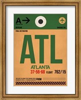 ATL Atlanta Luggage Tag 1 Fine Art Print