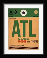 ATL Atlanta Luggage Tag 1 Fine Art Print