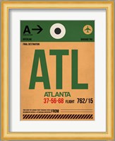 ATL Atlanta Luggage Tag 1 Fine Art Print