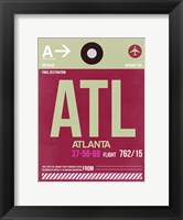 ATL Atlanta Luggage Tag 2 Fine Art Print