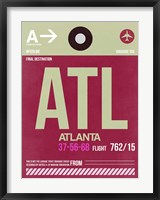 ATL Atlanta Luggage Tag 2 Fine Art Print