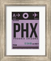 PHX Phoenix Luggage Tag 1 Fine Art Print