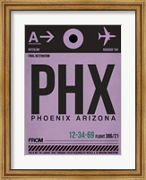 PHX Phoenix Luggage Tag 1 Fine Art Print