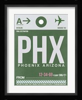 PHX Phoenix Luggage Tag 2 Fine Art Print