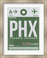 PHX Phoenix Luggage Tag 2 Fine Art Print