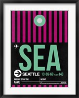 SEA Seattle Luggage Tag 2 Fine Art Print