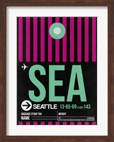 SEA Seattle Luggage Tag 2 Fine Art Print
