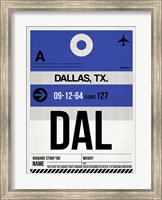 DAL Dallas Luggage Tag 1 Fine Art Print