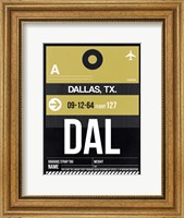 DAL Dallas Luggage Tag 2 Fine Art Print