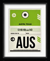 AUS Austin Luggage Tag 1 Fine Art Print