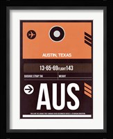 AUS Austin Luggage Tag 2 Fine Art Print