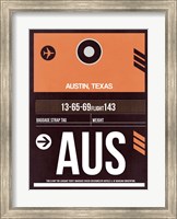 AUS Austin Luggage Tag 2 Fine Art Print