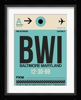 BWI Baltimore Luggage Tag 1 Fine Art Print