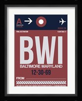 BWI Baltimore Luggage Tag 2 Fine Art Print