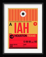 IAH Houston Luggage Tag 1 Fine Art Print
