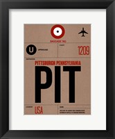 PIT Pittsburgh Luggage Tag 1 Fine Art Print