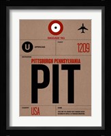 PIT Pittsburgh Luggage Tag 1 Fine Art Print