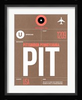 PIT Pittsburgh Luggage Tag 2 Fine Art Print