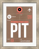 PIT Pittsburgh Luggage Tag 2 Fine Art Print