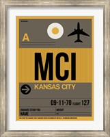MCI Kansas City Luggage Tag 1 Fine Art Print