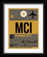 MCI Kansas City Luggage Tag 1 Fine Art Print