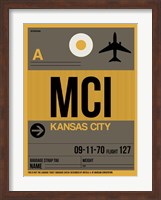 MCI Kansas City Luggage Tag 1 Fine Art Print