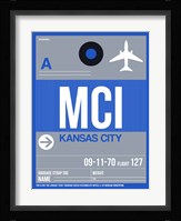 MCI Kansas City Luggage Tag 2 Fine Art Print