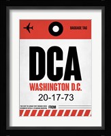 DCA Washington Luggage Tag 1 Fine Art Print