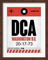 DCA Washington Luggage Tag 1 Fine Art Print